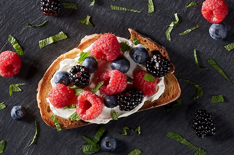 Lemon-Berry Ricotta Toast