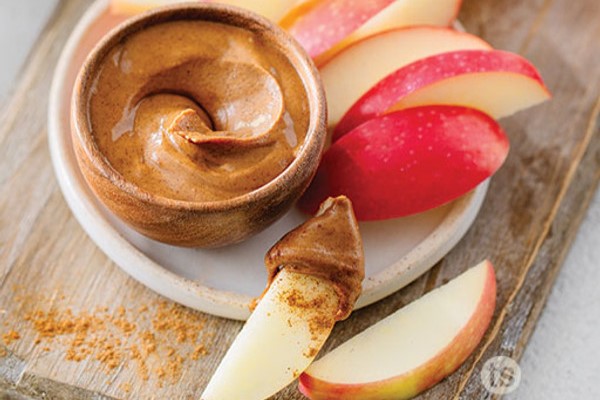 Apple with Cinnamon Almond Butter
