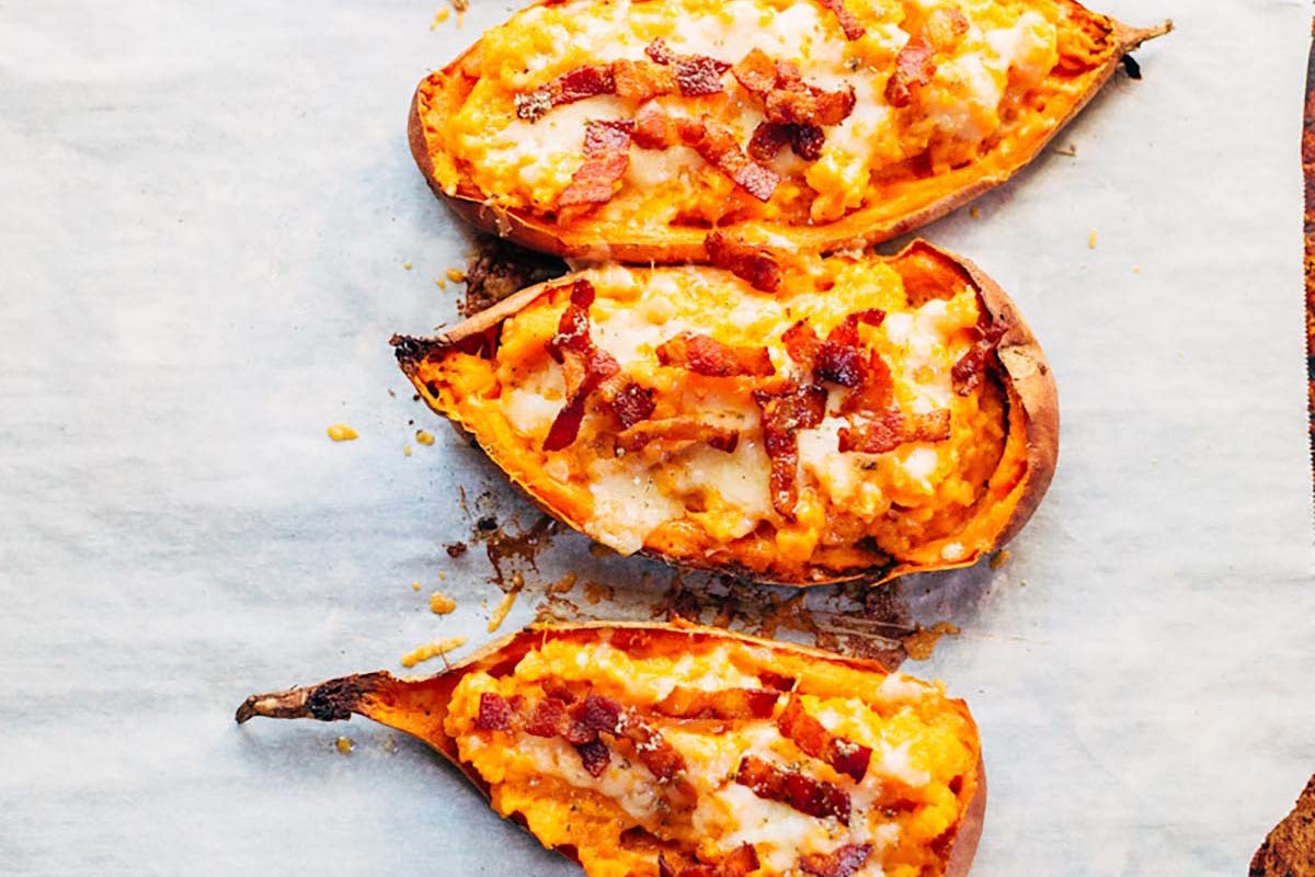 Healthy Sweet Potato Skins