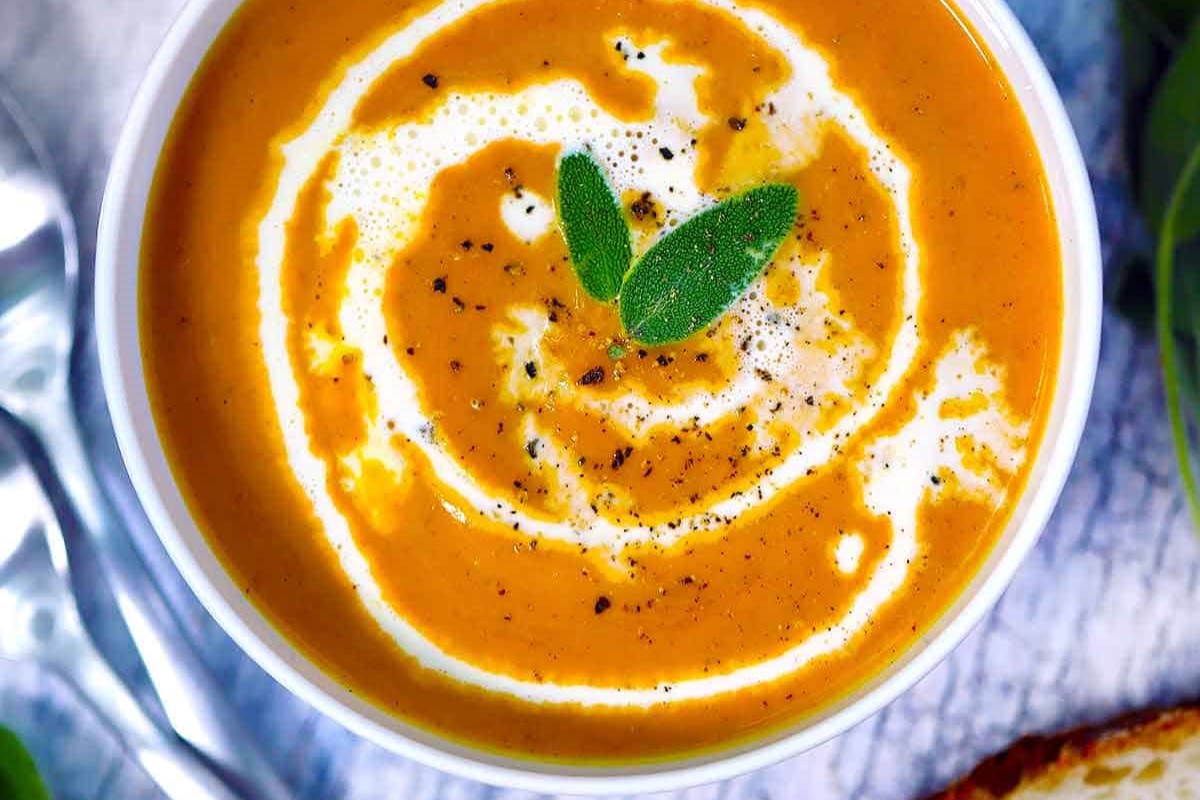 Healthy pumpkin soup